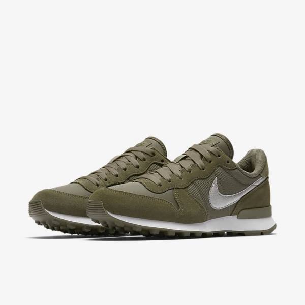 Αθλητικά Παπούτσια Nike Internationalist Glitter γυναικεια Ελιά ασπρα Ελιά | NK671DEQ