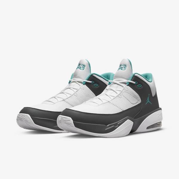 Αθλητικά Παπούτσια Nike Jordan Max Aura 3 ανδρικα ασπρα γκρι τυρκουάζ | NK584KMC