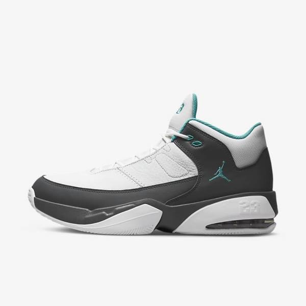 Αθλητικά Παπούτσια Nike Jordan Max Aura 3 ανδρικα ασπρα γκρι τυρκουάζ | NK584KMC