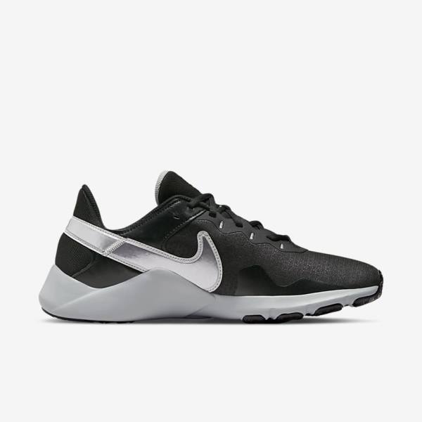 Αθλητικά Παπούτσια Nike Legend Essential 2 ανδρικα μαυρα μεταλλικός ασημι μεταλλικός γκρι | NK063UYJ