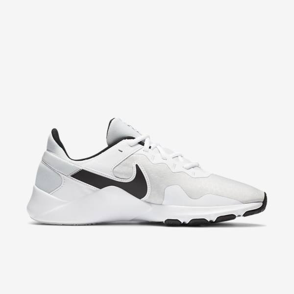 Αθλητικά Παπούτσια Nike Legend Essential 2 ανδρικα Πλατίνα ασπρα μαυρα | NK713ORN