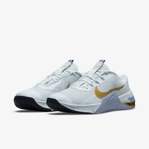 Αθλητικά Παπούτσια Nike Metcon 7 γυναικεια Πλατίνα μεταλλικός χρυσο χρωμα | NK362MCT