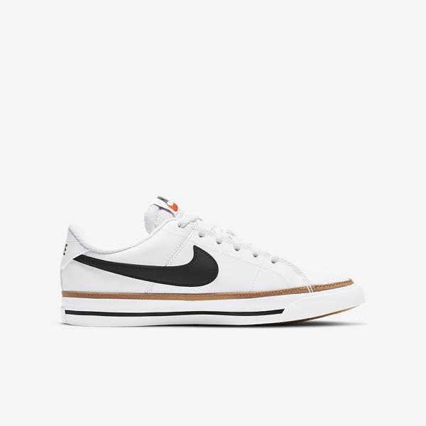 Αθλητικά Παπούτσια Nike NikeCourt Legacy Older παιδικα ασπρα ανοιχτο καφε μαυρα | NK193MYZ