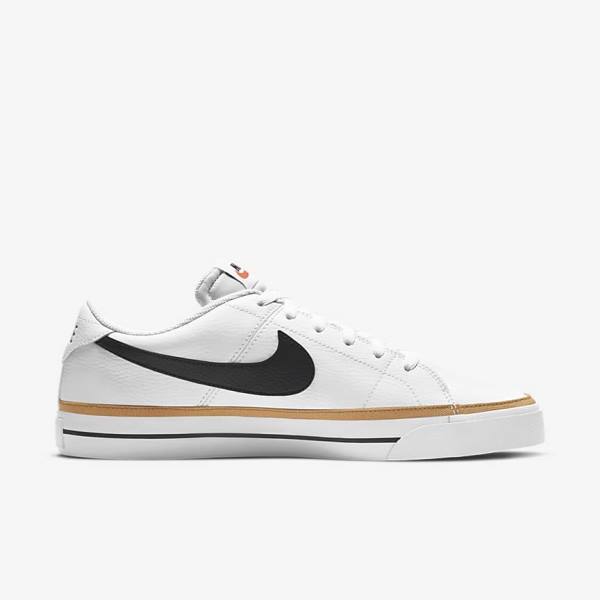 Αθλητικά Παπούτσια Nike NikeCourt Legacy ανδρικα ασπρα ανοιχτο καφε μαυρα | NK716BGR