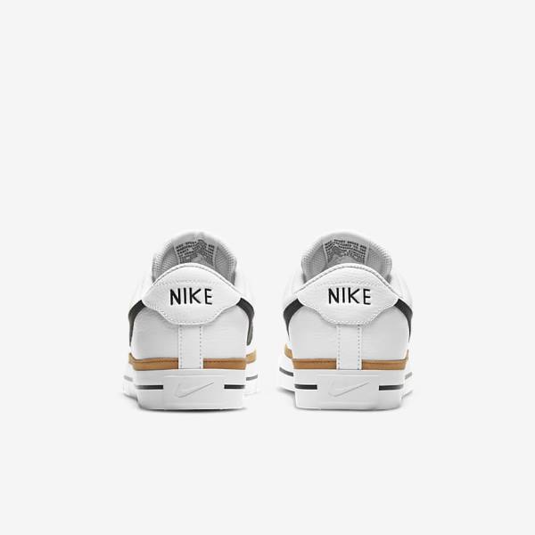 Αθλητικά Παπούτσια Nike NikeCourt Legacy ανδρικα ασπρα ανοιχτο καφε μαυρα | NK716BGR