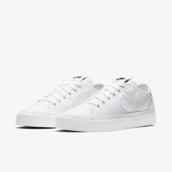 Αθλητικά Παπούτσια Nike NikeCourt Legacy καμβα γυναικεια ασπρα | NK724DGQ