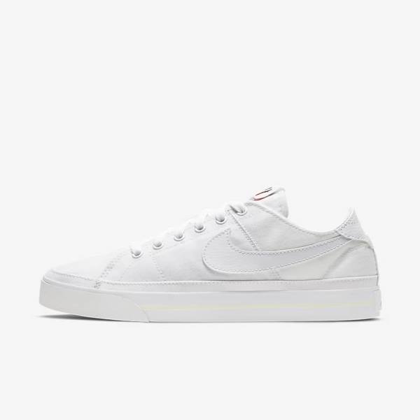 Αθλητικά Παπούτσια Nike NikeCourt Legacy καμβα γυναικεια ασπρα | NK724DGQ