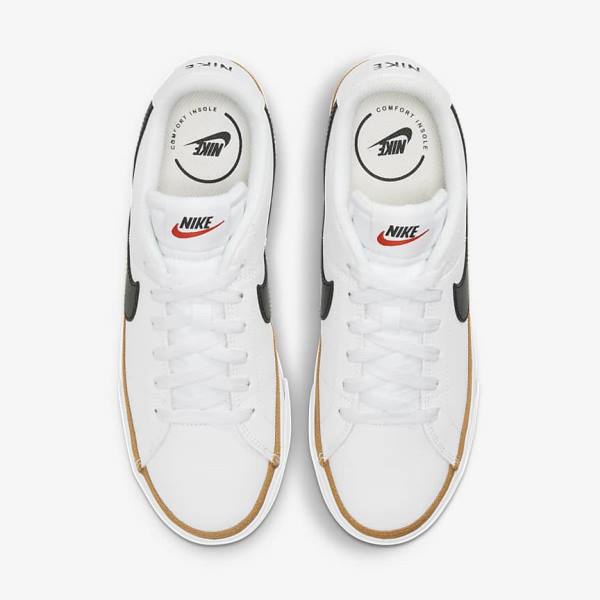 Αθλητικά Παπούτσια Nike NikeCourt Legacy γυναικεια ασπρα μαυρα | NK849RMO