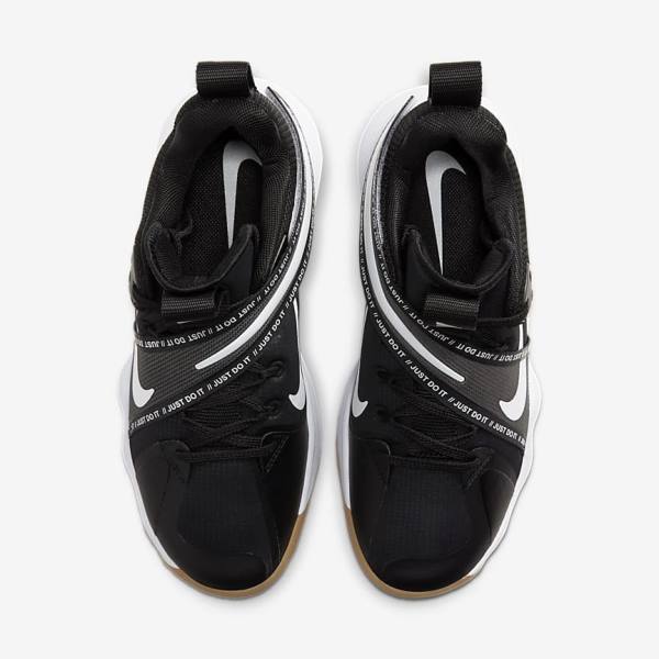 Αθλητικά Παπούτσια Nike React HyperSet Indoor Court ανδρικα μαυρα ανοιχτο καφε ασπρα | NK185VKC