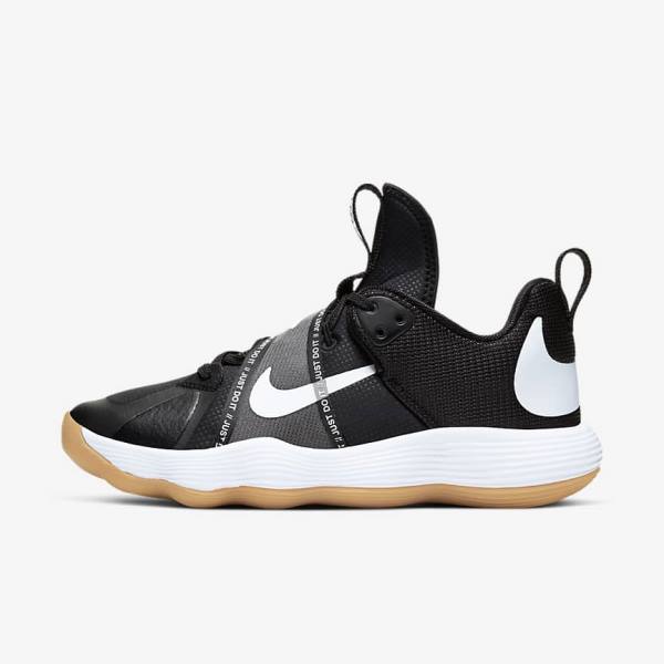 Αθλητικά Παπούτσια Nike React HyperSet Indoor Court ανδρικα μαυρα ανοιχτο καφε ασπρα | NK185VKC