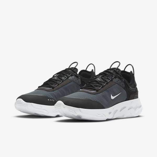 Αθλητικά Παπούτσια Nike React Live ανδρικα μαυρα σκούρο γκρι ασπρα | NK839KYH