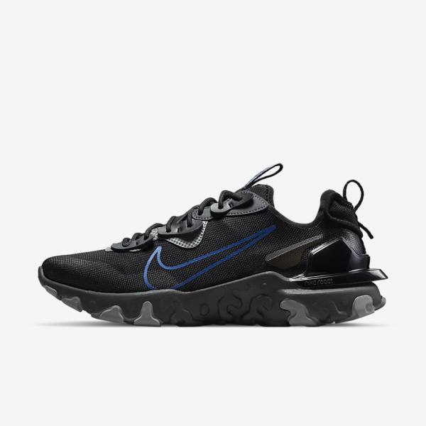 Αθλητικά Παπούτσια Nike React Vision ανδρικα μαυρα σκούρο γκρι μπλε ρουά | NK076QFP