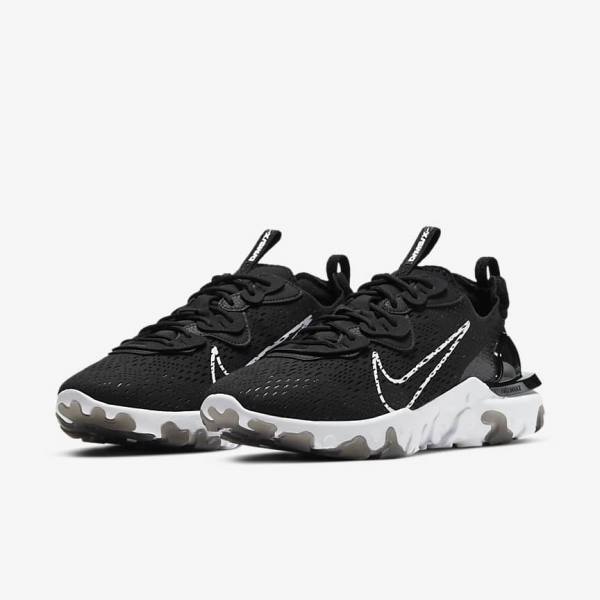 Αθλητικά Παπούτσια Nike React Vision ανδρικα μαυρα ασπρα | NK690ECX