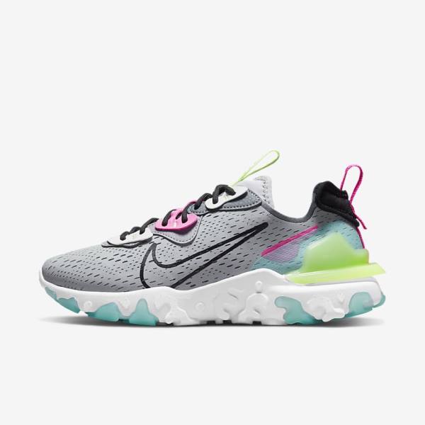 Αθλητικά Παπούτσια Nike React Vision γυναικεια γκρι ροζ μαυρα | NK641PTN