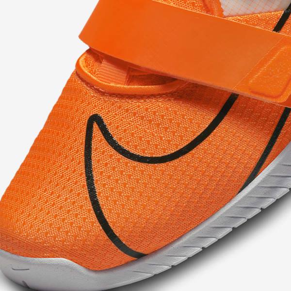 Αθλητικά Παπούτσια Nike Romaleos 4 ανδρικα πορτοκαλι ασπρα μαυρα | NK408GRV