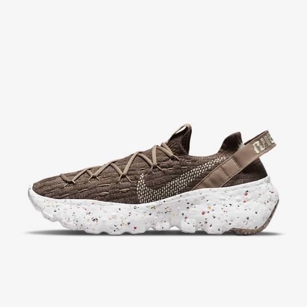 Αθλητικά Παπούτσια Nike Space Hippie 04 γυναικεια καφε ασπρα | NK863TAE