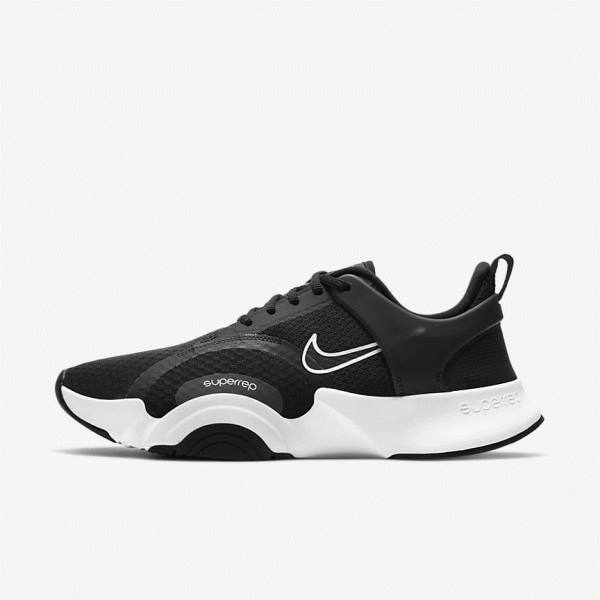 Αθλητικά Παπούτσια Nike SuperRep Go 2 ανδρικα μαυρα σκούρο γκρι μπλε ασπρα | NK753PKW