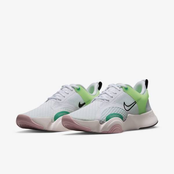 Αθλητικά Παπούτσια Nike SuperRep Go 2 γυναικεια ασπρα πρασινο ανοιχτο ροζ μαυρα | NK097QIG