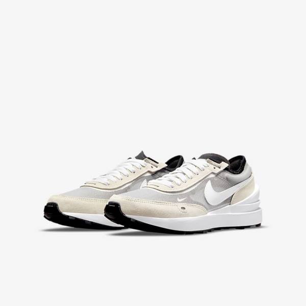 Αθλητικά Παπούτσια Nike Waffle One Older παιδικα ασπρα μαυρα πορτοκαλι | NK604SUE