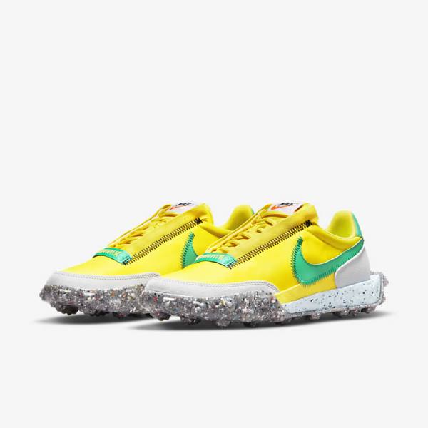 Αθλητικά Παπούτσια Nike Waffle Racer Crater γυναικεια κίτρινα μπλε πρασινο | NK152UEI