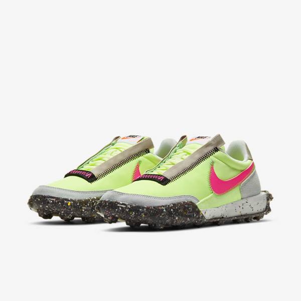 Αθλητικά Παπούτσια Nike Waffle Racer Crater γυναικεια μαυρα πρασινο ροζ | NK261LOV