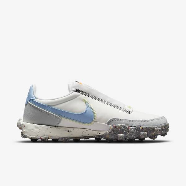 Αθλητικά Παπούτσια Nike Waffle Racer Crater γυναικεια ασπρα ανοιχτο λεμόνι | NK567UCX