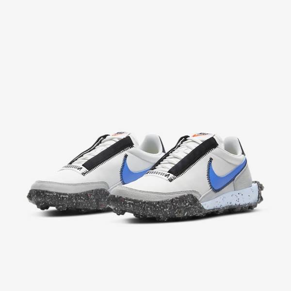 Αθλητικά Παπούτσια Nike Waffle Racer Crater γυναικεια ασπρα μαυρα μπλε | NK861PDC