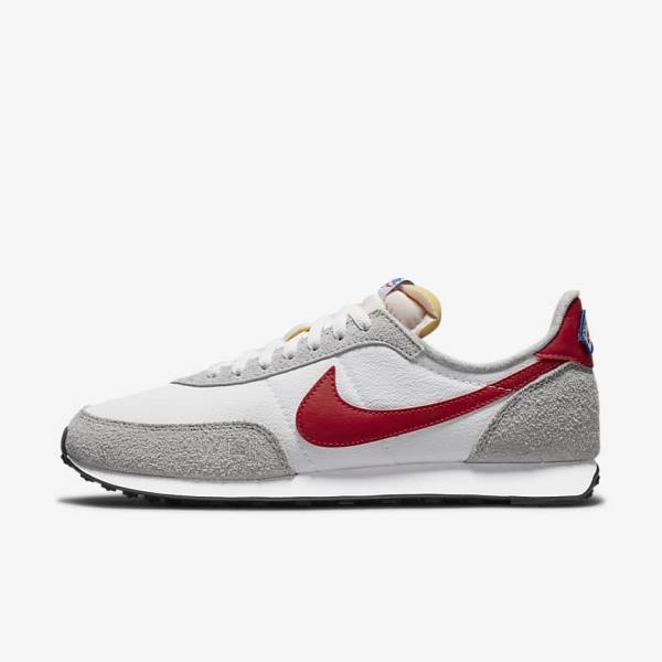 Αθλητικά Παπούτσια Nike Waffle Trainer 2 ανδρικα ασπρα ανοιχτο γκρι μπλε ρουά κοκκινα | NK140AHS