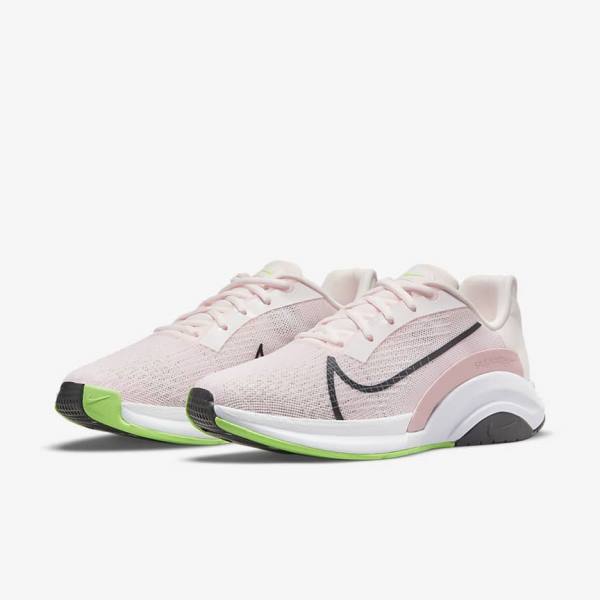 Αθλητικά Παπούτσια Nike ZoomX SuperRep Surge Endurance Class γυναικεια ανοιχτο ροζ πρασινο μαυρα | NK497JRL