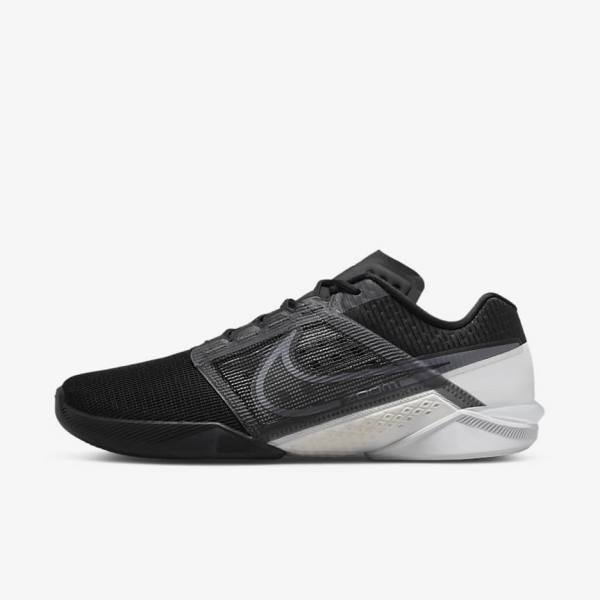 Αθλητικά Παπούτσια Nike Zoom Metcon Turbo 2 ανδρικα μαυρα ασπρα σκούρο γκρι μεταλλικός γκρι | NK896TBY