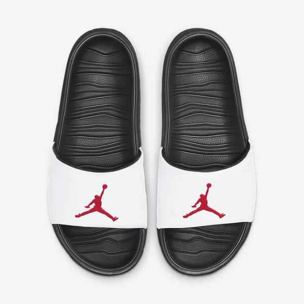 παντοφλεσ Nike Jordan Break ανδρικα μαυρα ασπρα κοκκινα | NK038GTI