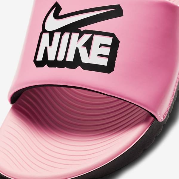 παντοφλεσ Nike Kawa Older παιδικα μαυρα ασπρα | NK358GOX