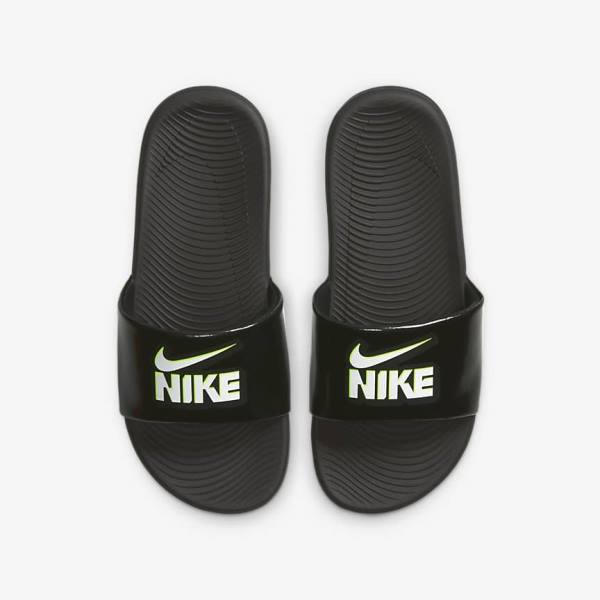 παντοφλεσ Nike Kawa Older παιδικα μαυρα ασπρα | NK826PVL