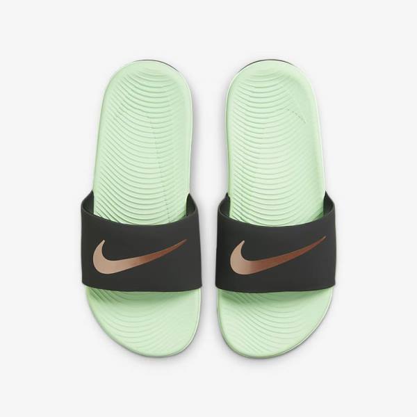 παντοφλεσ Nike Kawa Older παιδικα μεντα μεταλλικός κοκκινα καφε | NK358CZX