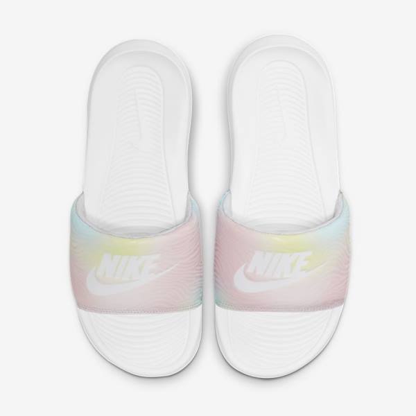 παντοφλεσ Nike Victori One Print γυναικεια μωβ ασπρα | NK123PDY