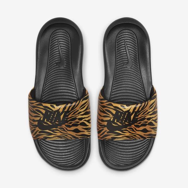 παντοφλεσ Nike Victori One Print γυναικεια μαυρα | NK601XZK