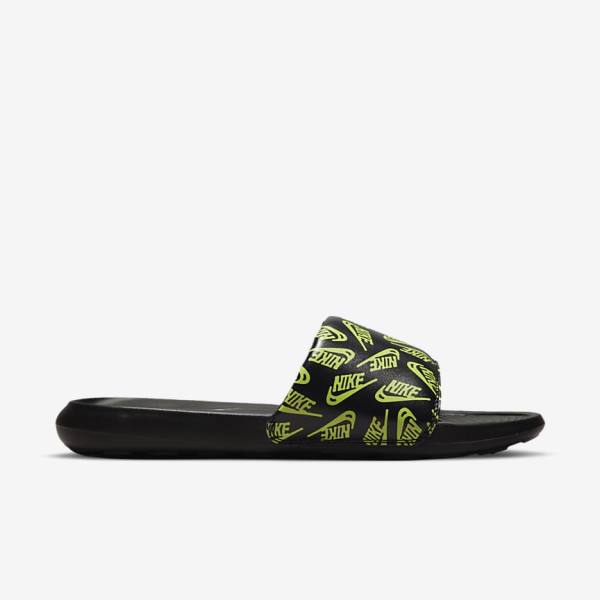 παντοφλεσ Nike Victori One Printed ανδρικα μαυρα | NK513QCT