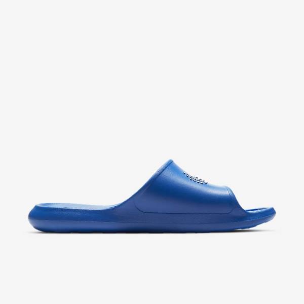 παντοφλεσ Nike Victori One Shower ανδρικα μπλε ρουά μπλε ρουά ασπρα | NK726CON