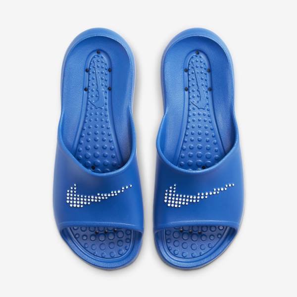 παντοφλεσ Nike Victori One Shower ανδρικα μπλε ρουά μπλε ρουά ασπρα | NK726CON