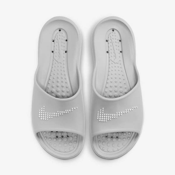 παντοφλεσ Nike Victori One Shower ανδρικα ανοιχτο γκρι ανοιχτο γκρι ασπρα | NK948SLZ