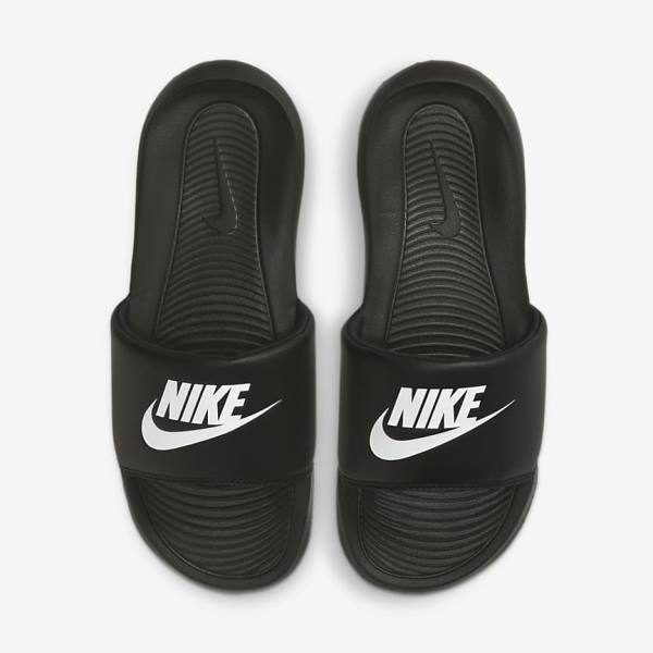 παντοφλεσ Nike Victori One γυναικεια μαυρα ασπρα | NK645JKT