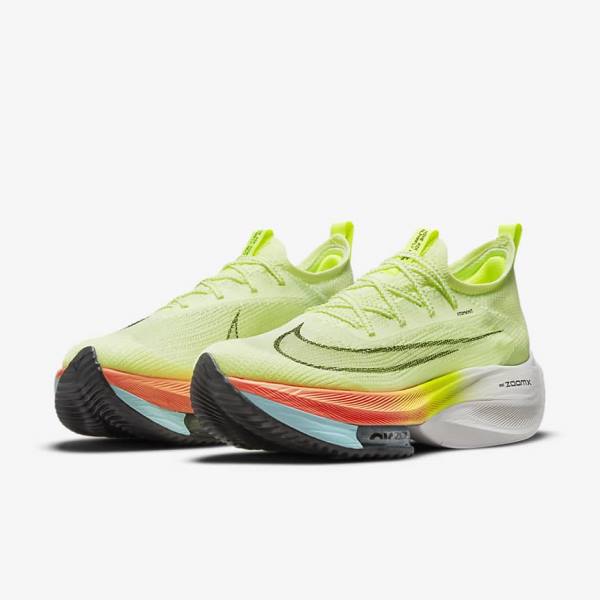 παπουτσια για τρεξιμο Nike Air Zoom Alphafly NEXT% Flyknit δρομου αγωνιστικα ανδρικα ανοιχτο Μάνγκο μεταλλικός κοκκινα καφε μαυρα | NK514PNW