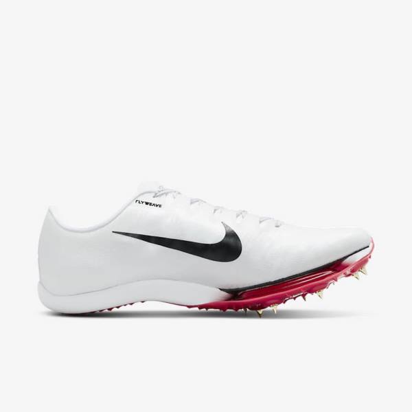 παπουτσια για τρεξιμο Nike Air Zoom Maxfly More Uptempo Athletics Sprinting Spikes ανδρικα ασπρα κοκκινα μαυρα | NK687THZ