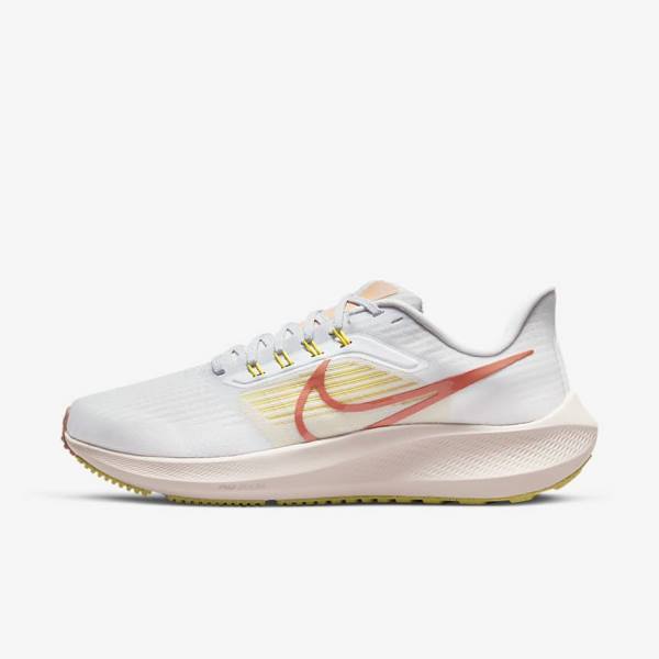 παπουτσια για τρεξιμο Nike Air Zoom Pegasus 39 δρομου γυναικεια ασπρα ανοιχτο | NK306YCT