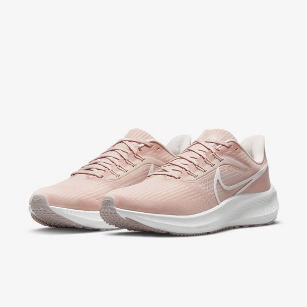 παπουτσια για τρεξιμο Nike Air Zoom Pegasus 39 δρομου γυναικεια ροζ ανοιχτο ροζ ασπρα | NK708QXG