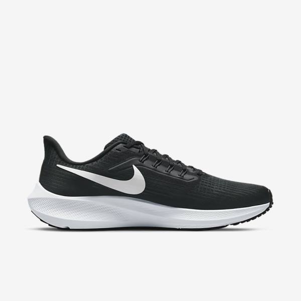 παπουτσια για τρεξιμο Nike Air Zoom Pegasus 39 δρομου ανδρικα μαυρα σκούρο γκρι ασπρα | NK791KBN