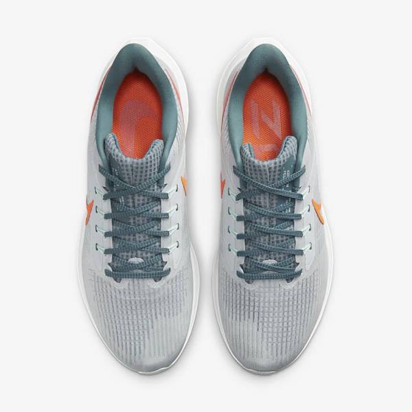 παπουτσια για τρεξιμο Nike Air Zoom Pegasus 39 δρομου ανδρικα Πλατίνα πορτοκαλι | NK928FYG