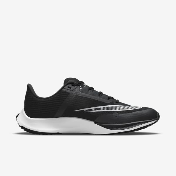 παπουτσια για τρεξιμο Nike Air Zoom Rival Fly 3 δρομου αγωνιστικα ανδρικα μαυρα σκούρο γκρι ασπρα | NK876VOH