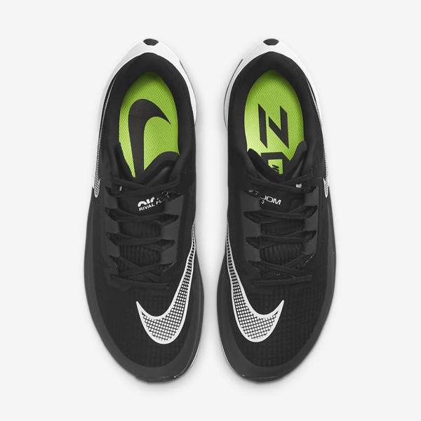 παπουτσια για τρεξιμο Nike Air Zoom Rival Fly 3 δρομου αγωνιστικα ανδρικα μαυρα σκούρο γκρι ασπρα | NK876VOH