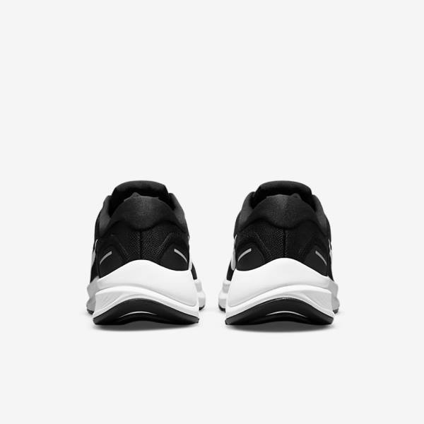 παπουτσια για τρεξιμο Nike Air Zoom Structure 24 δρομου ανδρικα μαυρα ασπρα | NK153FOA